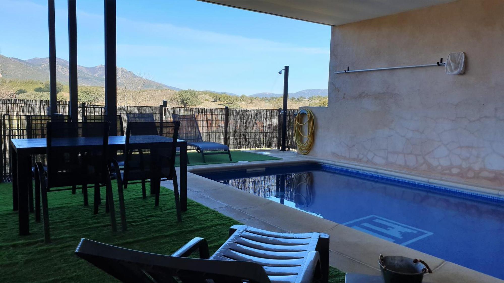 Casa Con Piscina En Parque Nacional De Cabaneros Navas de Estena ภายนอก รูปภาพ